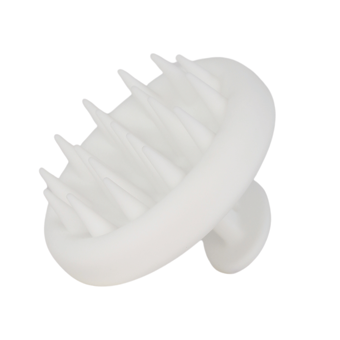 White Raqiia Scalp Massager with no Raqiia Strap