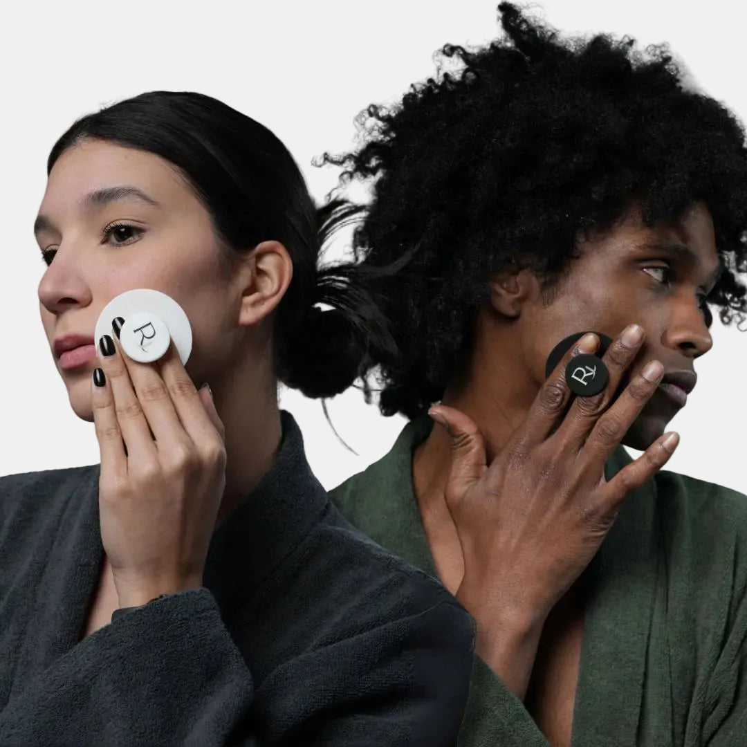 Male and Female models using Raqiia Face Cleansers