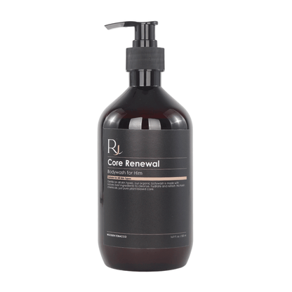 Raqiia Core Renewal Bodywash bottle on a white background
