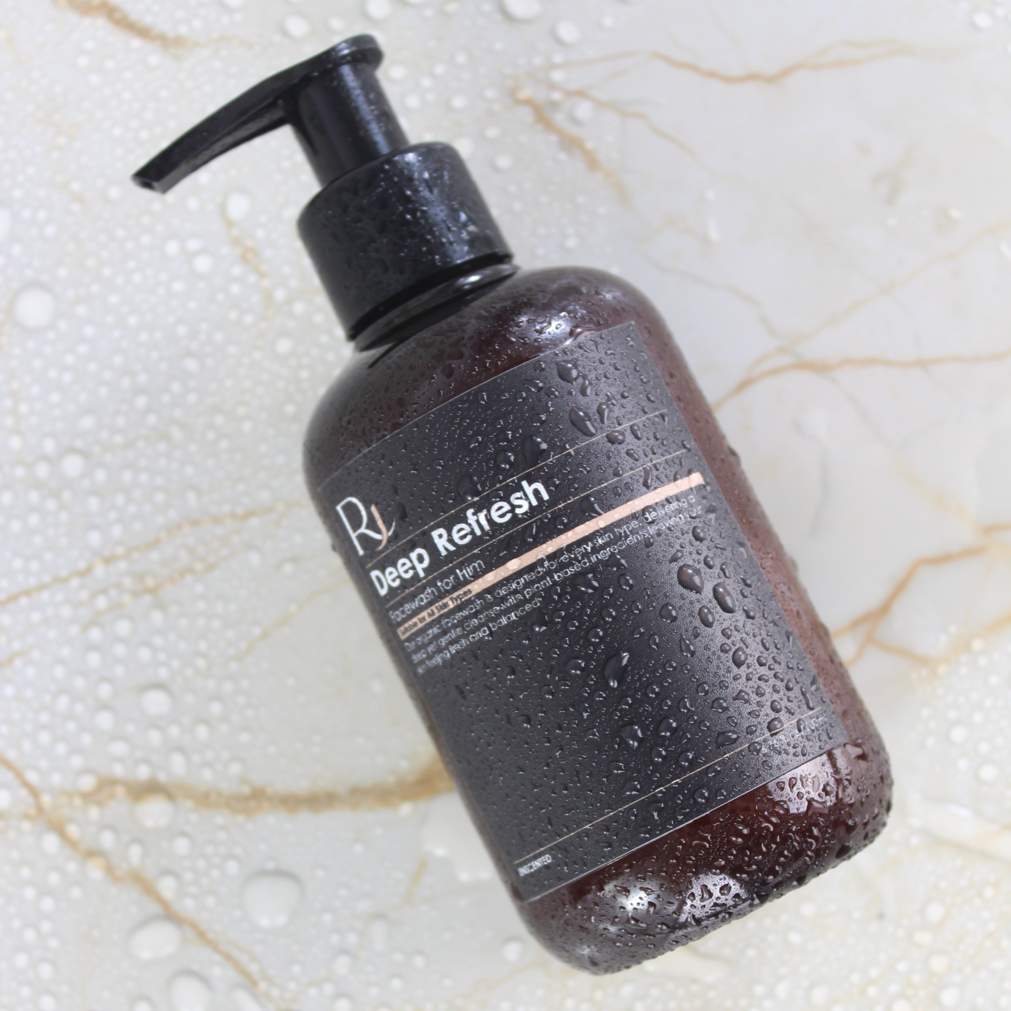Raqiia Deep Refresh Facewash ON GOLD MARBLE