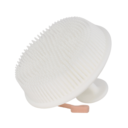 White Raqiia Body Scrubber with Rosegold Raqiia Strap